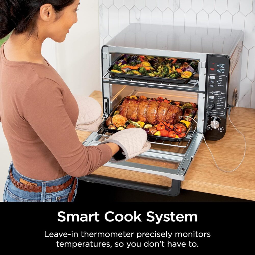 Ninja DCT451 Forno duplo inteligente 12 em 1 com porta flexí... - Image 2
