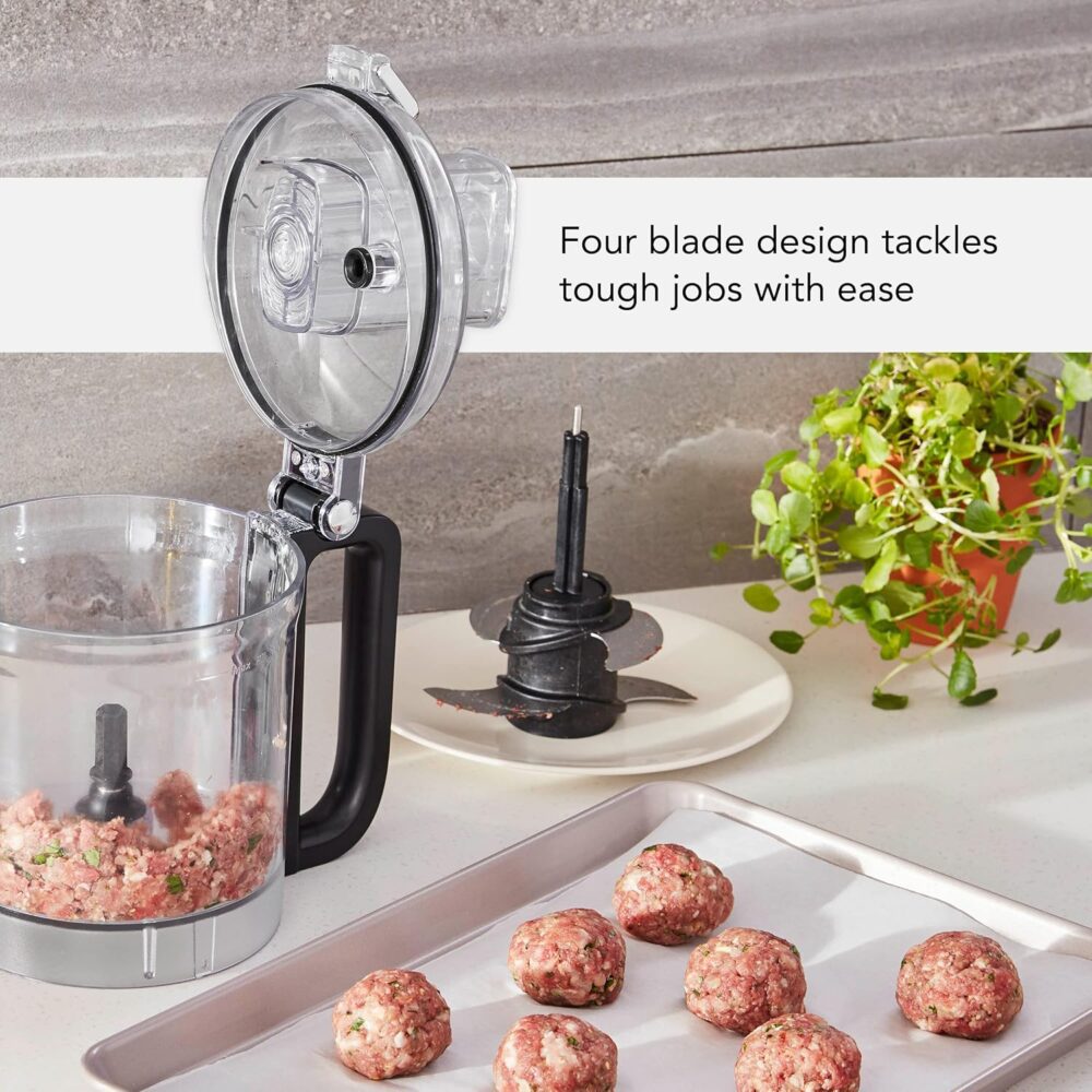 KitchenAid Processador de alimentos com 9 xícaras, preto fos... - Image 3