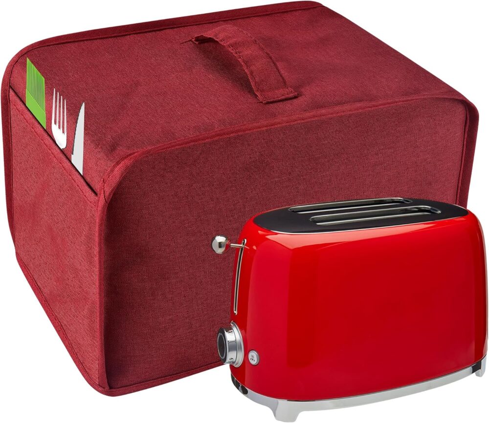 Ruilery Capa para Torradeira com 2 Bolsos, Pode Segurar Faca...