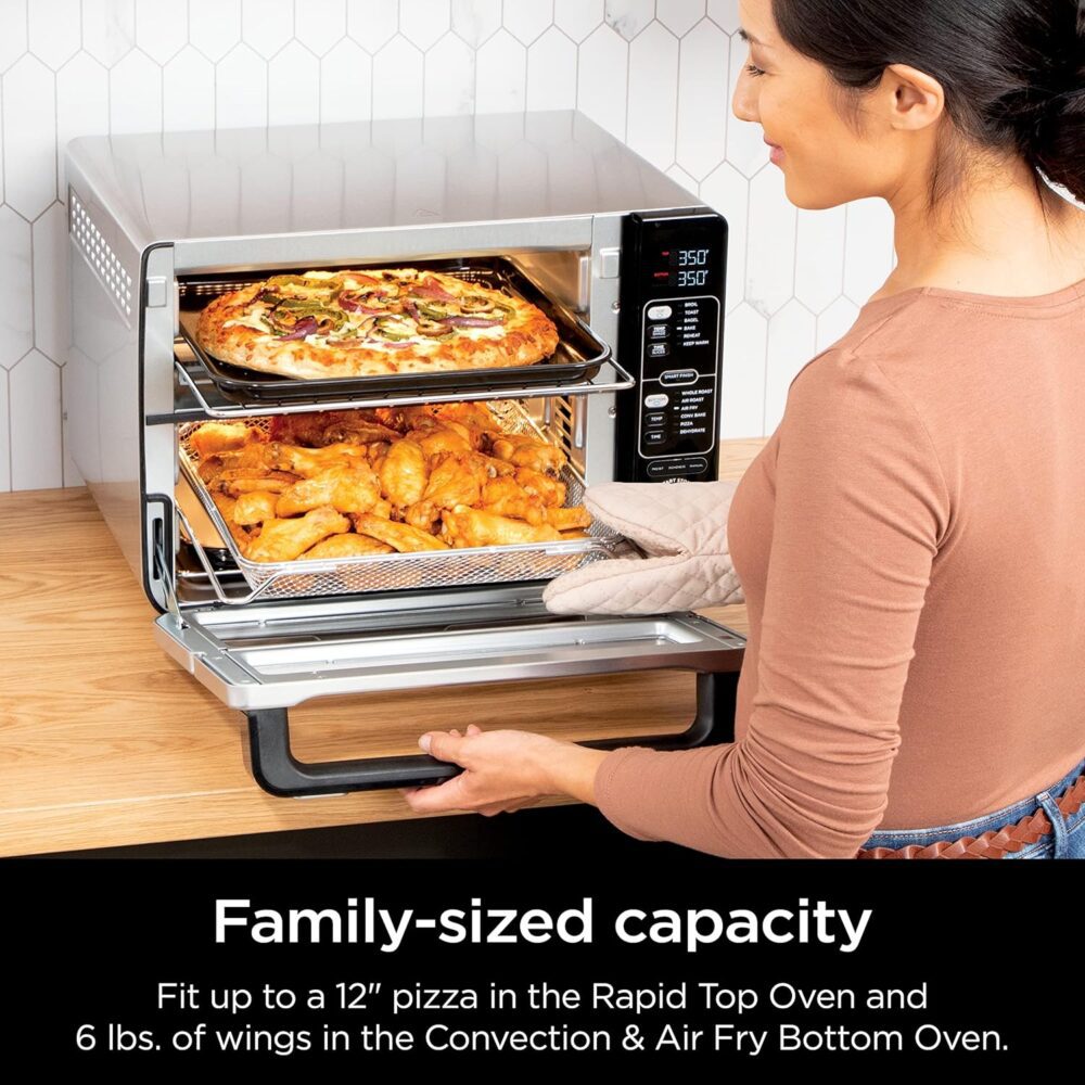 Ninja DCT451 Forno duplo inteligente 12 em 1 com porta flexí... - Image 8
