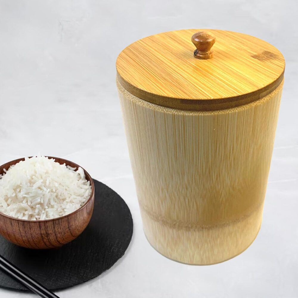 Baoblaze Balde de vapor de arroz de bambu com pano de vapor,... - Image 6