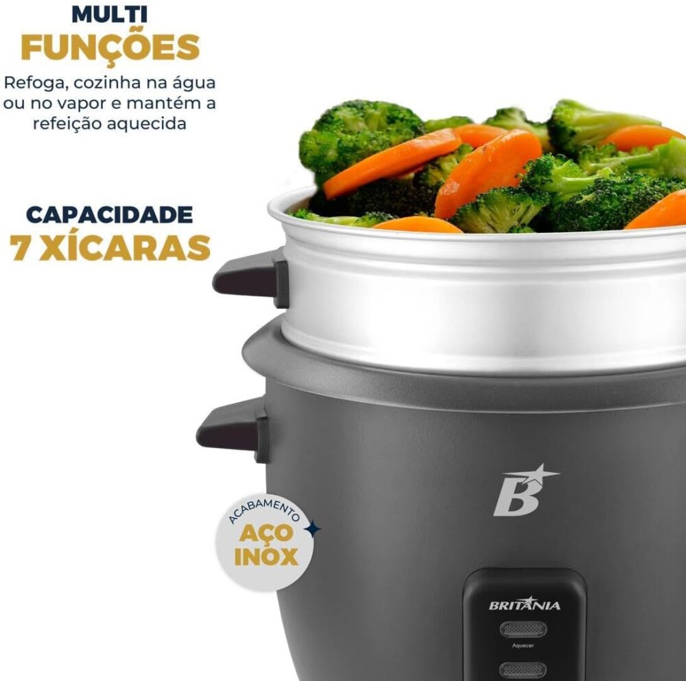 Panela Elétrica Multifuncional Britânia 7 xícaras 500W BPA07... - Image 12