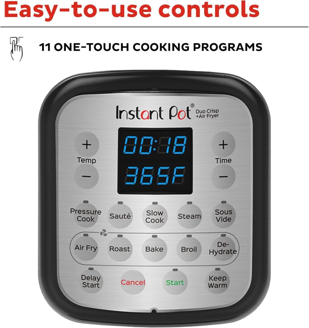 Instant Pot Panela de pressão multiuso Duo Crisp 11 em 1 e f... - Image 5