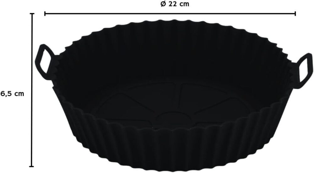 Kit 2 Formas para Air Fryer Antiaderente Com Alça de Silicon... | É bom mesmo? Descubra antes de comprar - Image 3