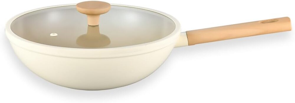 Oikos - Panela Wok Antiaderente Ultra Ceramic 28cm para Fogã...