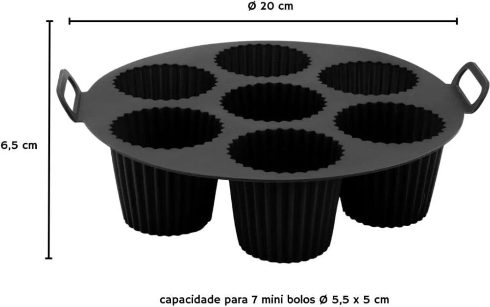 Kit 2 Formas para Air Fryer Antiaderente Com Alça de Silicon... | É bom mesmo? Descubra antes de comprar - Image 2