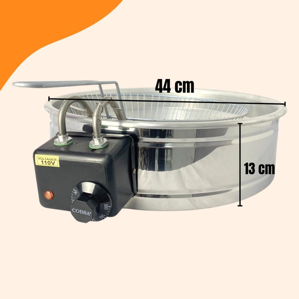 Fritadeira Elétrica Industrial Inox Redonda Tacho 7 Litros (... | É bom mesmo? Descubra antes de comprar - Image 2