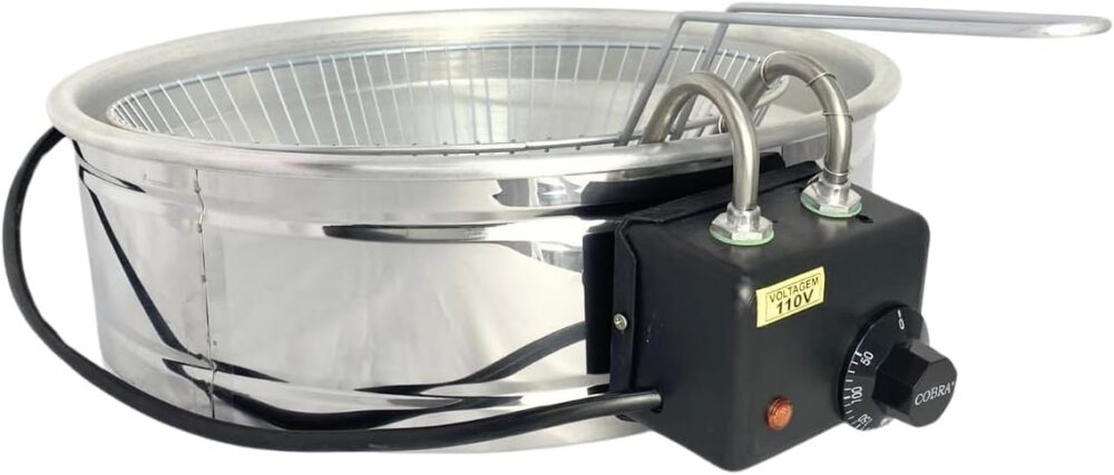 Fritadeira Elétrica Industrial Inox Redonda Tacho 7 Litros (... | É bom mesmo? Descubra antes de comprar - Image 5