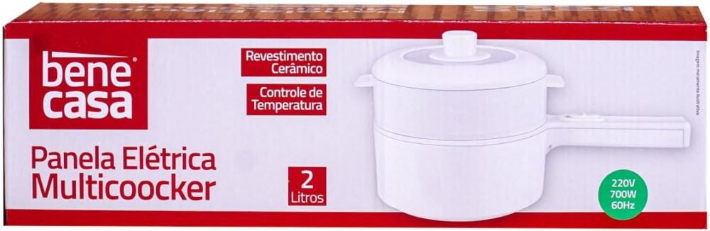 Panela Elétrica Multicoocker Bene Casa 220V, 2 Litros, 700W,... - Image 7