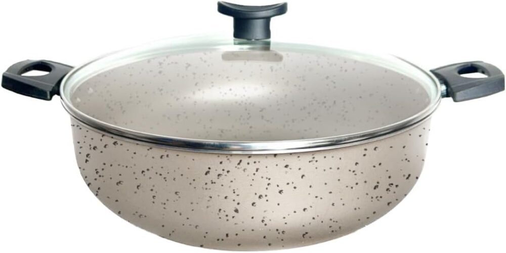 Wok 30 Frigideira Grande Paella Caçarola Teflon Antiaderente...