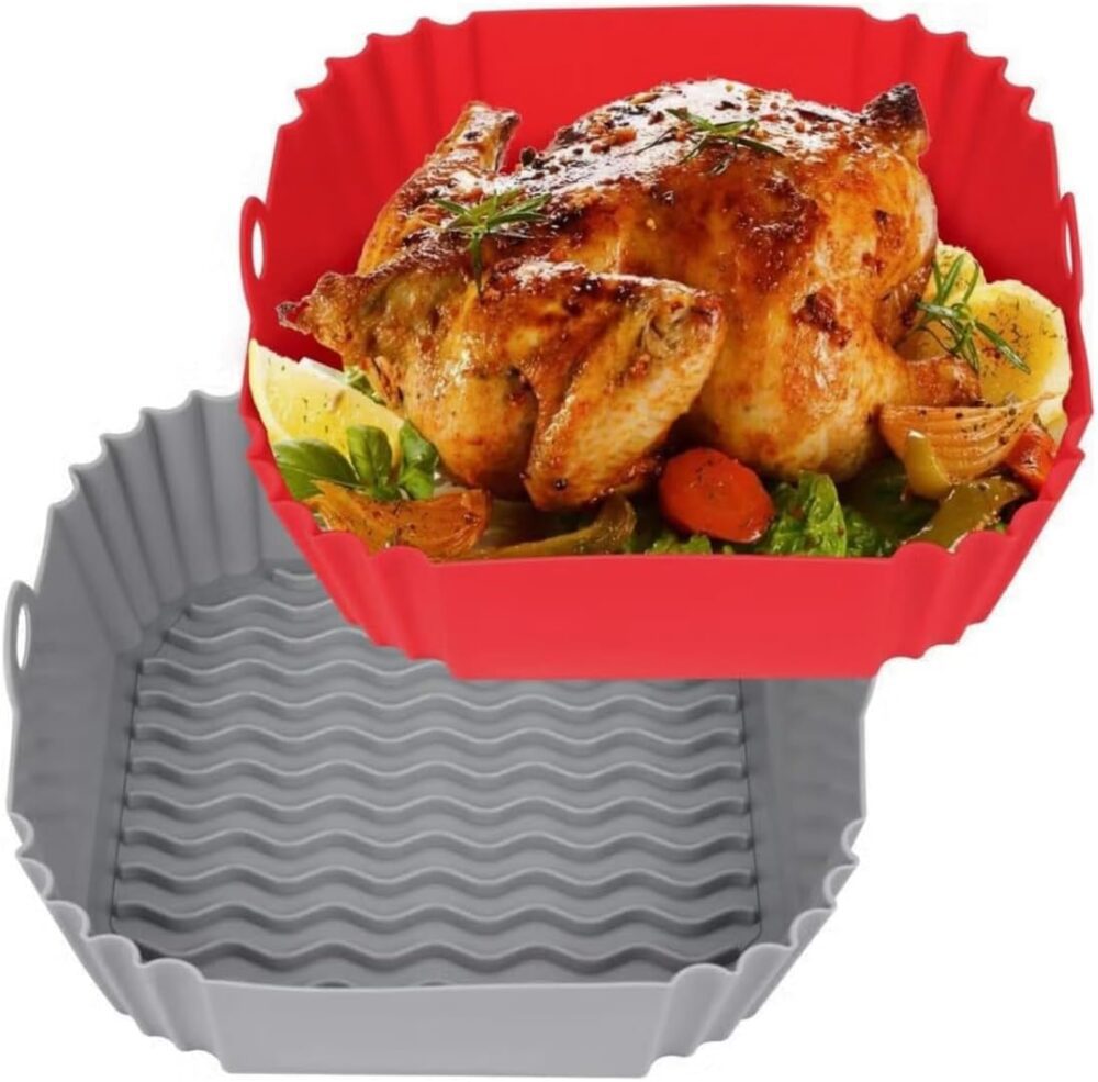Kit 5 Forma Forro Silicone Air Fryer Forno Microondas Tapete... | É bom mesmo? Descubra antes de comprar - Image 4