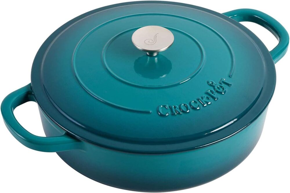 Crock-Pot Panela de barro artesanal esmaltada com tampa de f... - Image 2