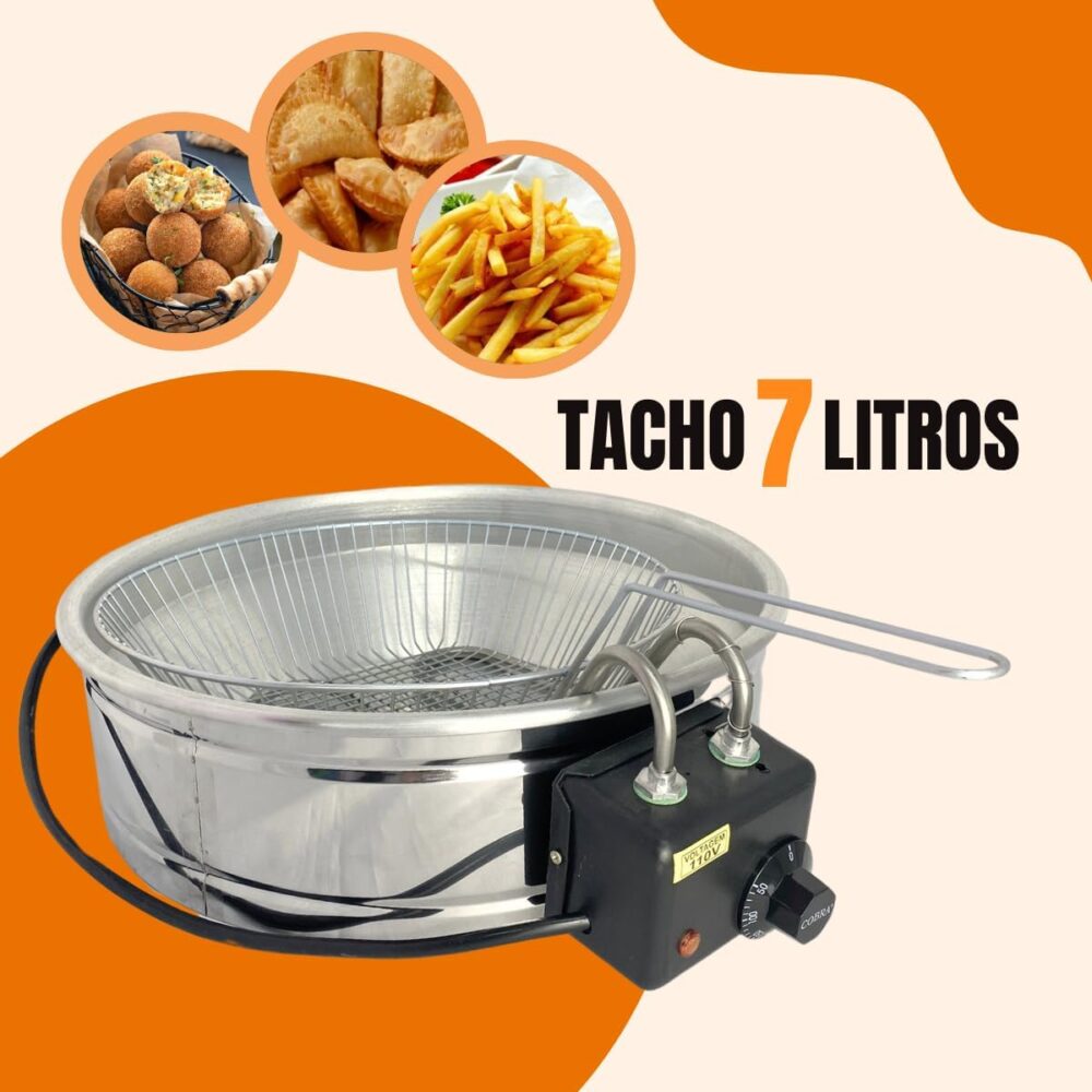 Fritadeira Elétrica Industrial Inox Redonda Tacho 7 Litros (... | É bom mesmo? Descubra antes de comprar - Image 4