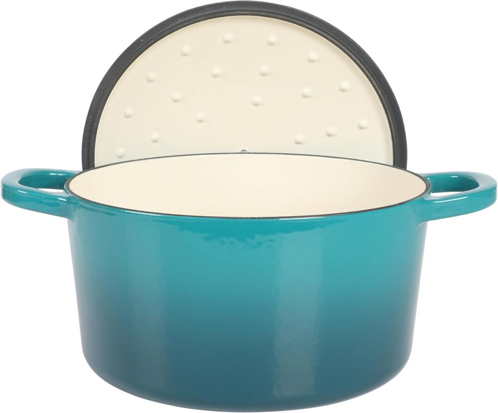 Crock Pot Forno holandês redondo de 7 litros - Ombre azul-pe... - Image 5