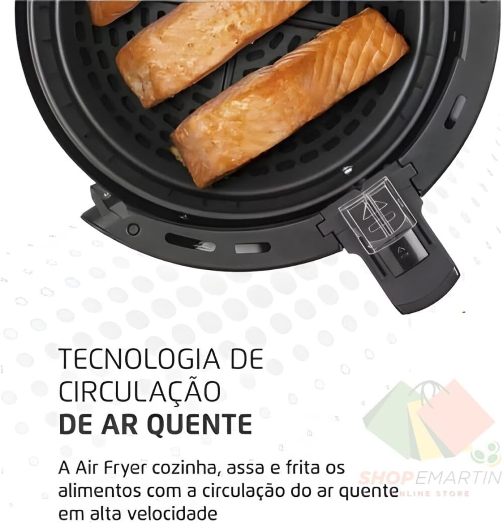 Air Fryer Air Frier Fritadeira Elétrica Sem Óleo Preta Centu... | É bom mesmo? Descubra antes de comprar - Image 5
