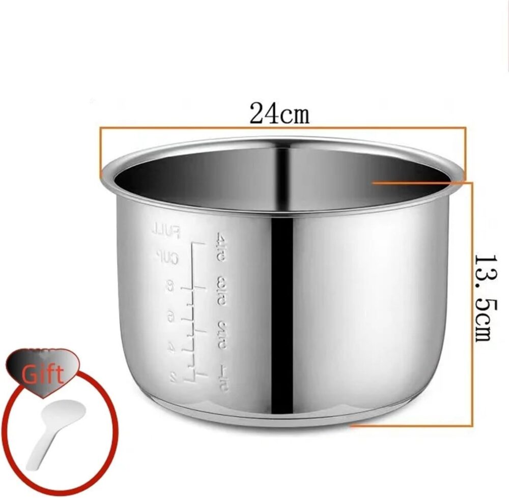 5L Panela de Pressão Elétrica Forro Tigelas Internas Tigela ... - Image 2