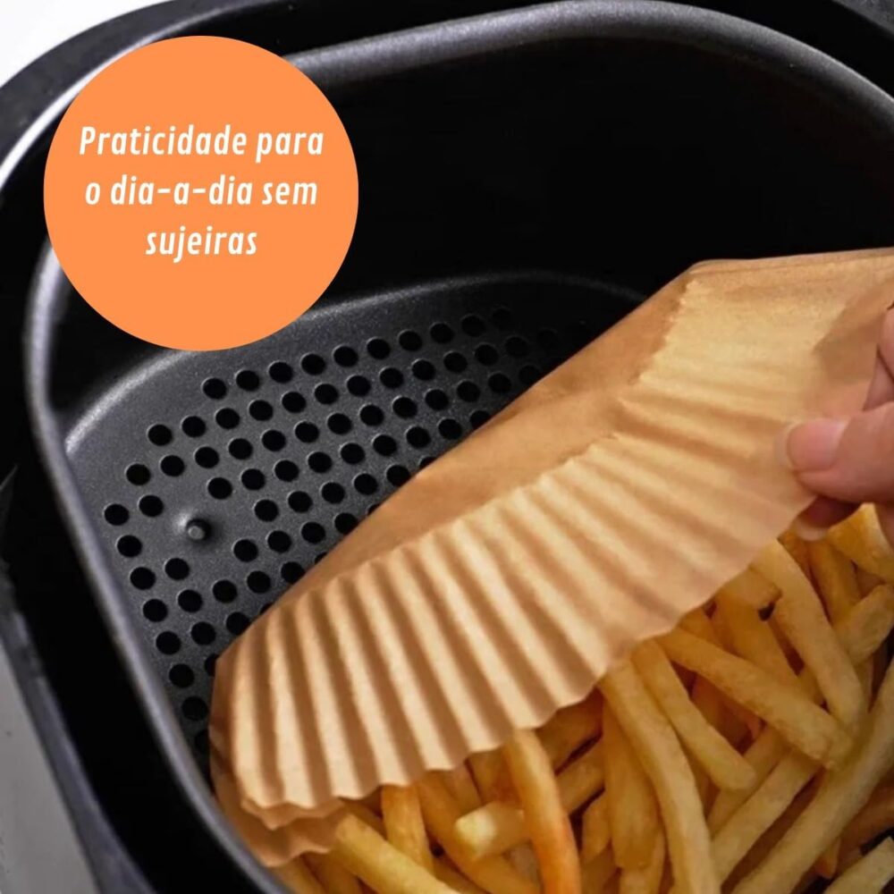 Formas de Papel Antiaderente para Air Fryer, 16x20cm, 100 Un... | É bom mesmo? Descubra antes de comprar - Image 6