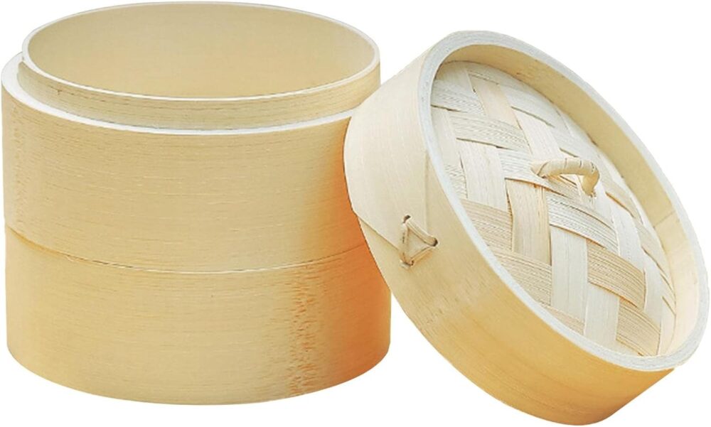 Vaporizador de bambu - Steamer com alças laterais para cozin... - Image 7