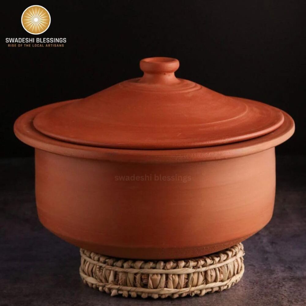 Swadeshi Blessings Panela de argila não esmaltada exclusiva ... - Image 3