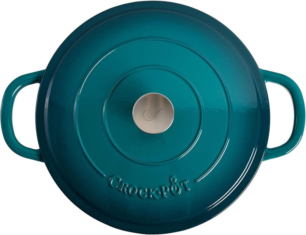 Crock-Pot Panela de barro artesanal esmaltada com tampa de f... - Image 3
