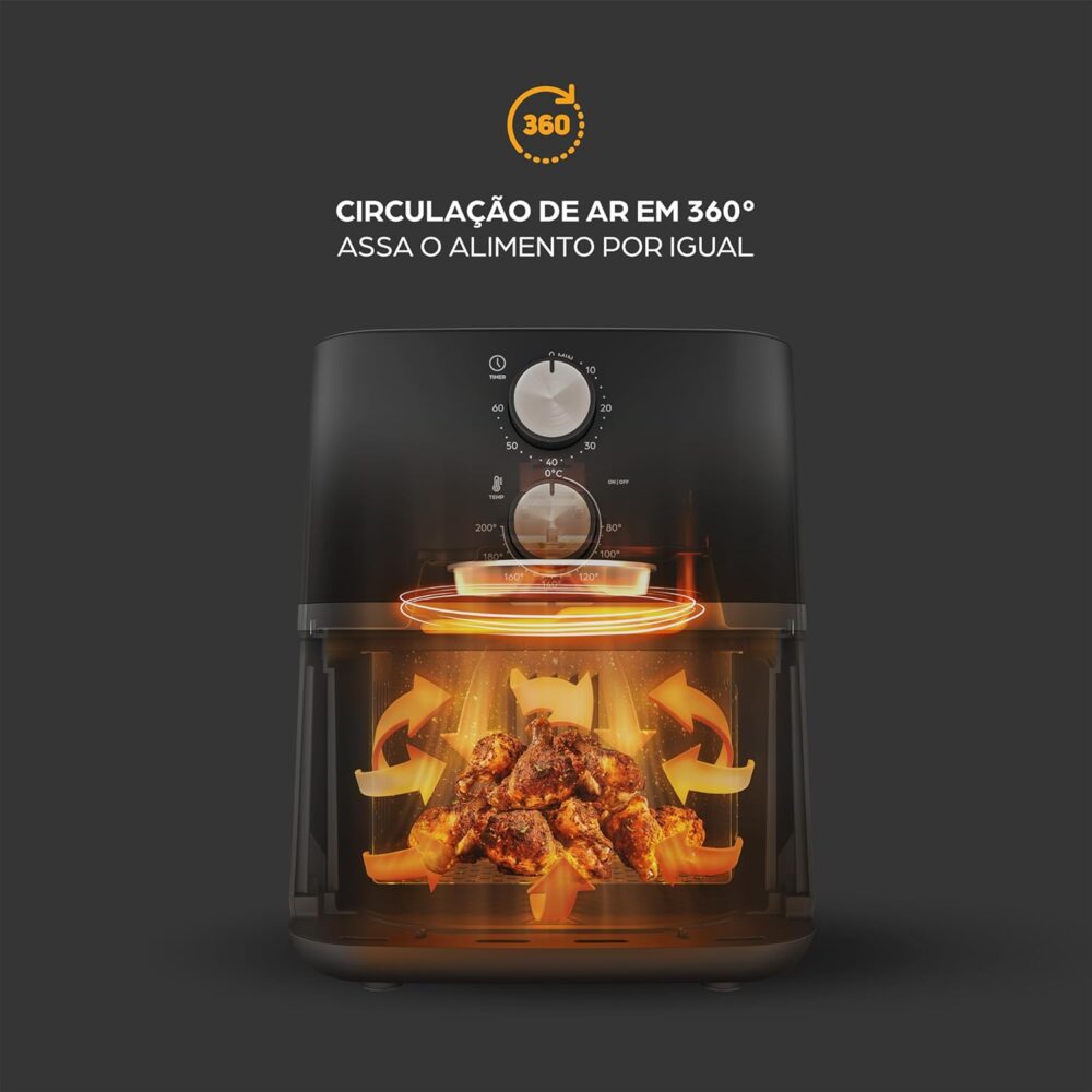 WAP Fritadeira Elétrica Air Fryer FAMILY 4 Litros, Temperatu... | É bom mesmo? Descubra antes de comprar - Image 14