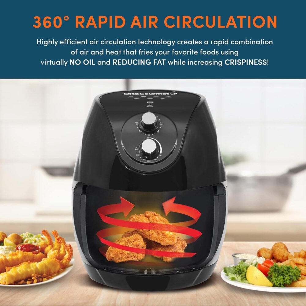 Elite Platinum Fritadeira de ar elétrica EAF-658, capacidade... | É bom mesmo? Descubra antes de comprar - Image 8