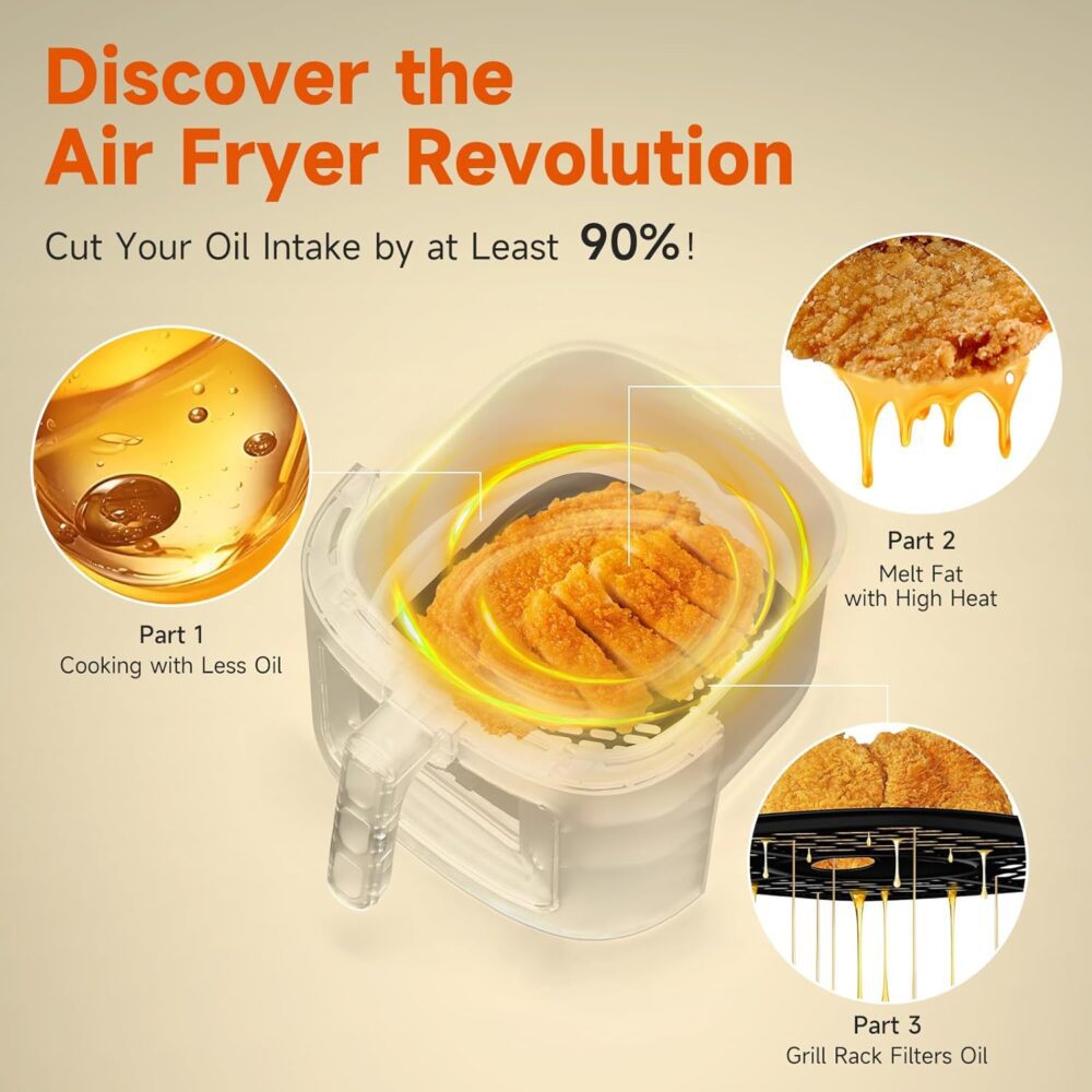 Kitchen Elite Air Fryer de aço inoxidável com grande capacid... | É bom mesmo? Descubra antes de comprar - Image 4