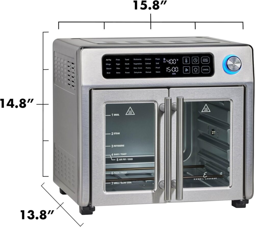 Fritadeira de ar extra grande Emeril Lagasse 26 QT, forno de... | É bom mesmo? Descubra antes de comprar - Image 2