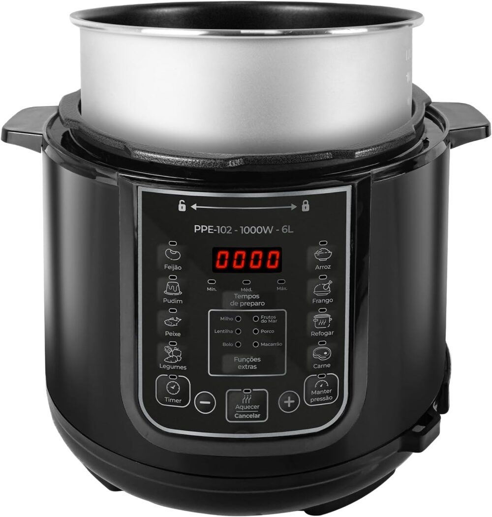 Kian - Panela de Pressão Elétrica 6 litros 220V Preto PPE-10... - Image 3