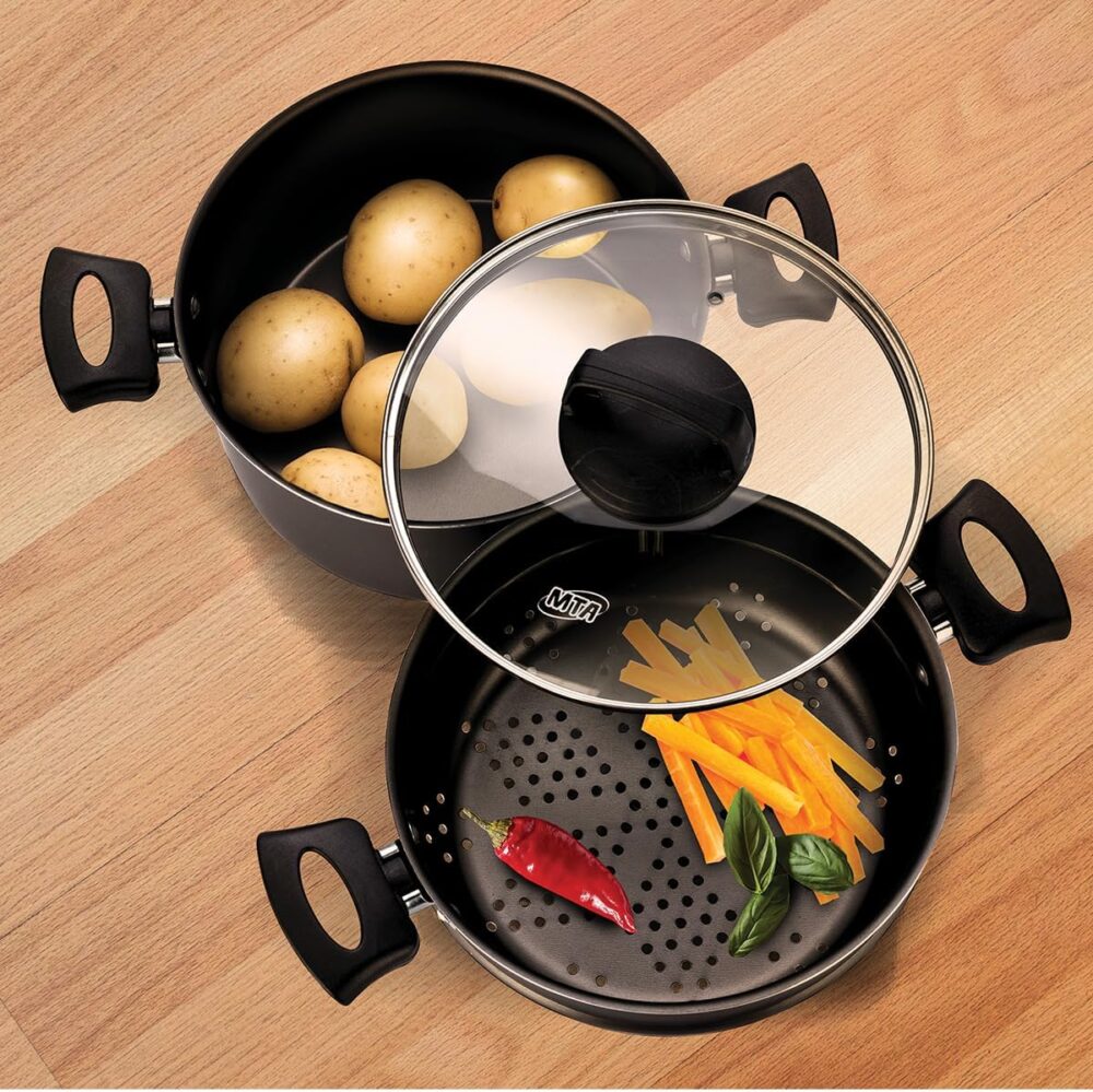 8215-Panela A Vapor Cozivapor 3 Em 1 Antiaderente 3,2 L Graf... - Image 3