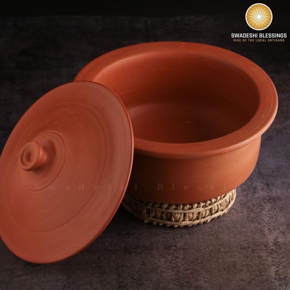 Swadeshi Blessings Panela de argila não esmaltada exclusiva ... - Image 4
