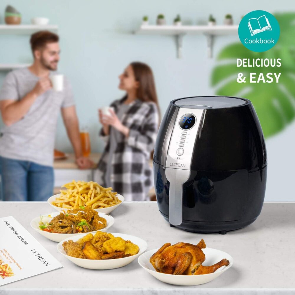 Ultrean Fritadeira a ar, 4 litros, panela elétrica de ar que... | É bom mesmo? Descubra antes de comprar - Image 5