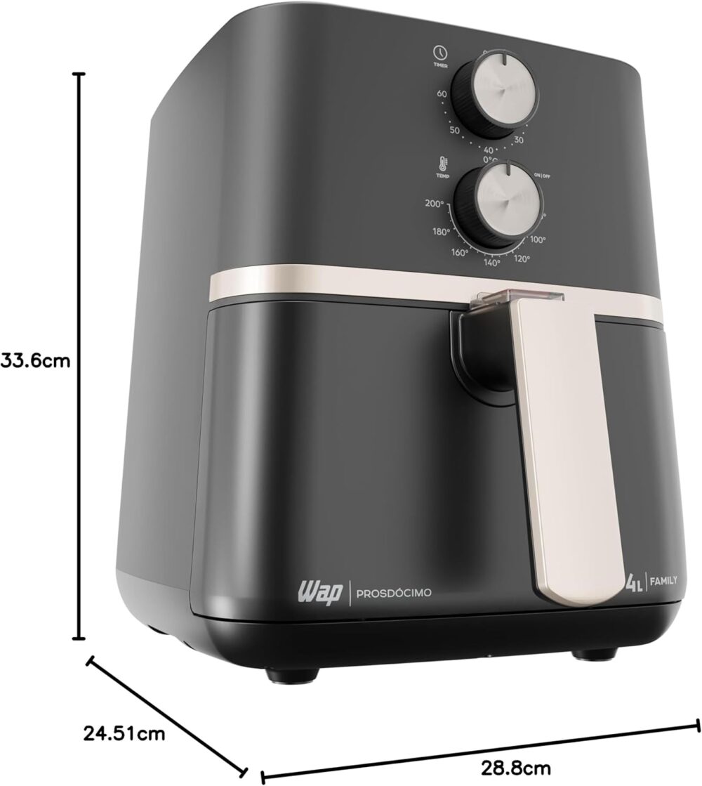 WAP Fritadeira Elétrica Air Fryer FAMILY 4 Litros, Temperatu... | É bom mesmo? Descubra antes de comprar - Image 16