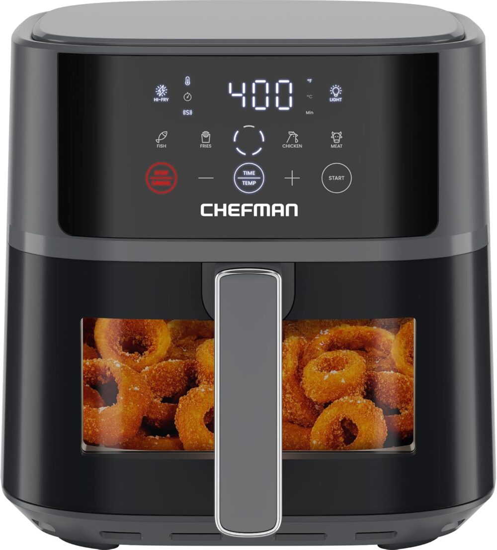 Chefman - Fritadeira de ar compacta de 6 quartos para refeiç... | É bom mesmo? Descubra antes de comprar