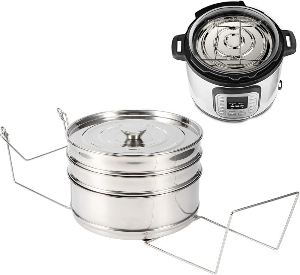 Panela A Vapor De 3 Camadas, Panela De Cozimento De Vegetais... - Image 7