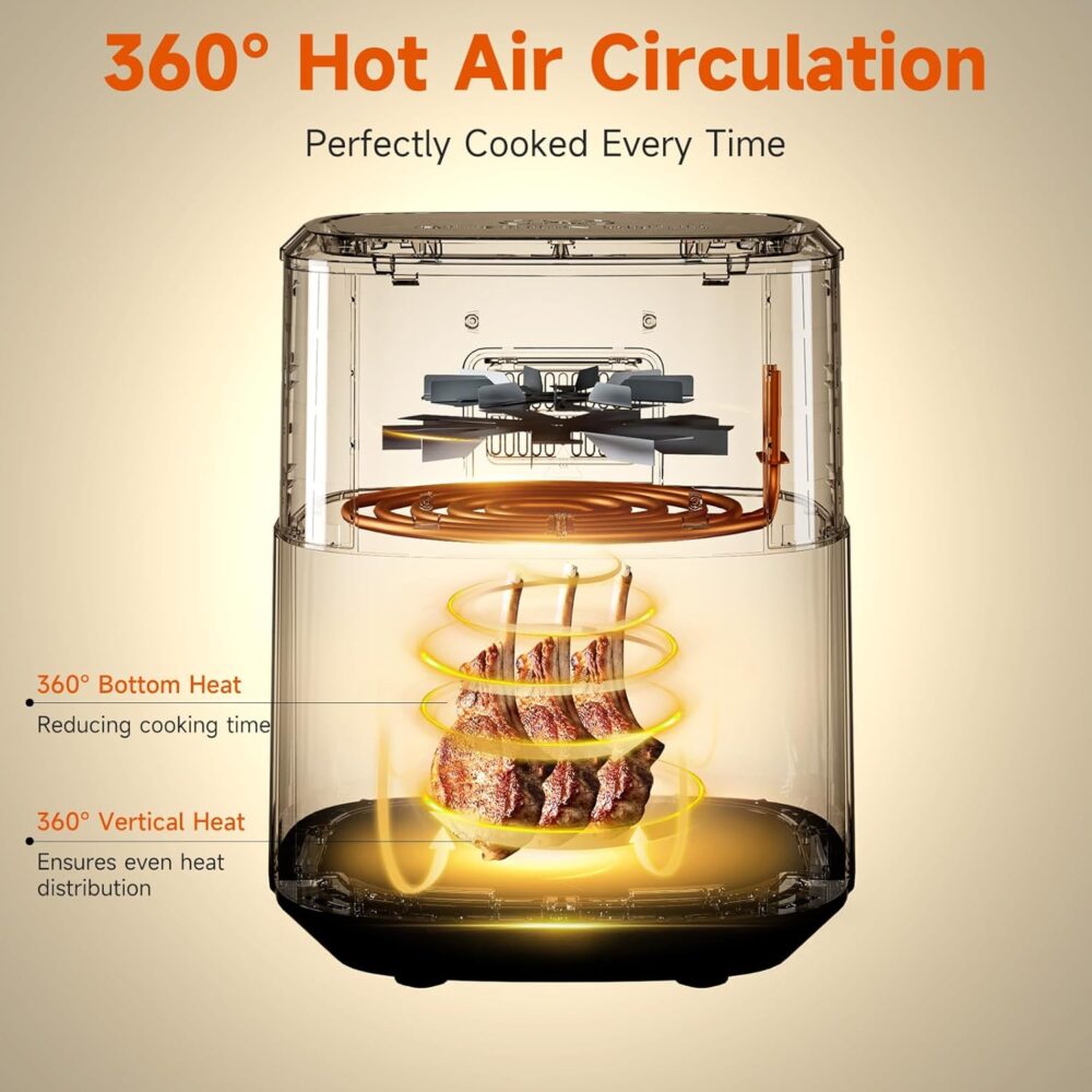 Kitchen Elite Air Fryer de aço inoxidável com grande capacid... | É bom mesmo? Descubra antes de comprar - Image 3