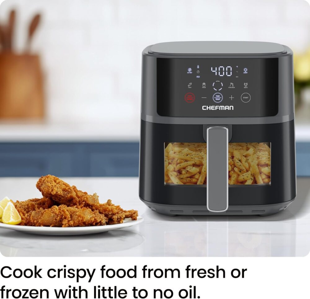 Chefman - Fritadeira de ar compacta de 6 quartos para refeiç... | É bom mesmo? Descubra antes de comprar - Image 2
