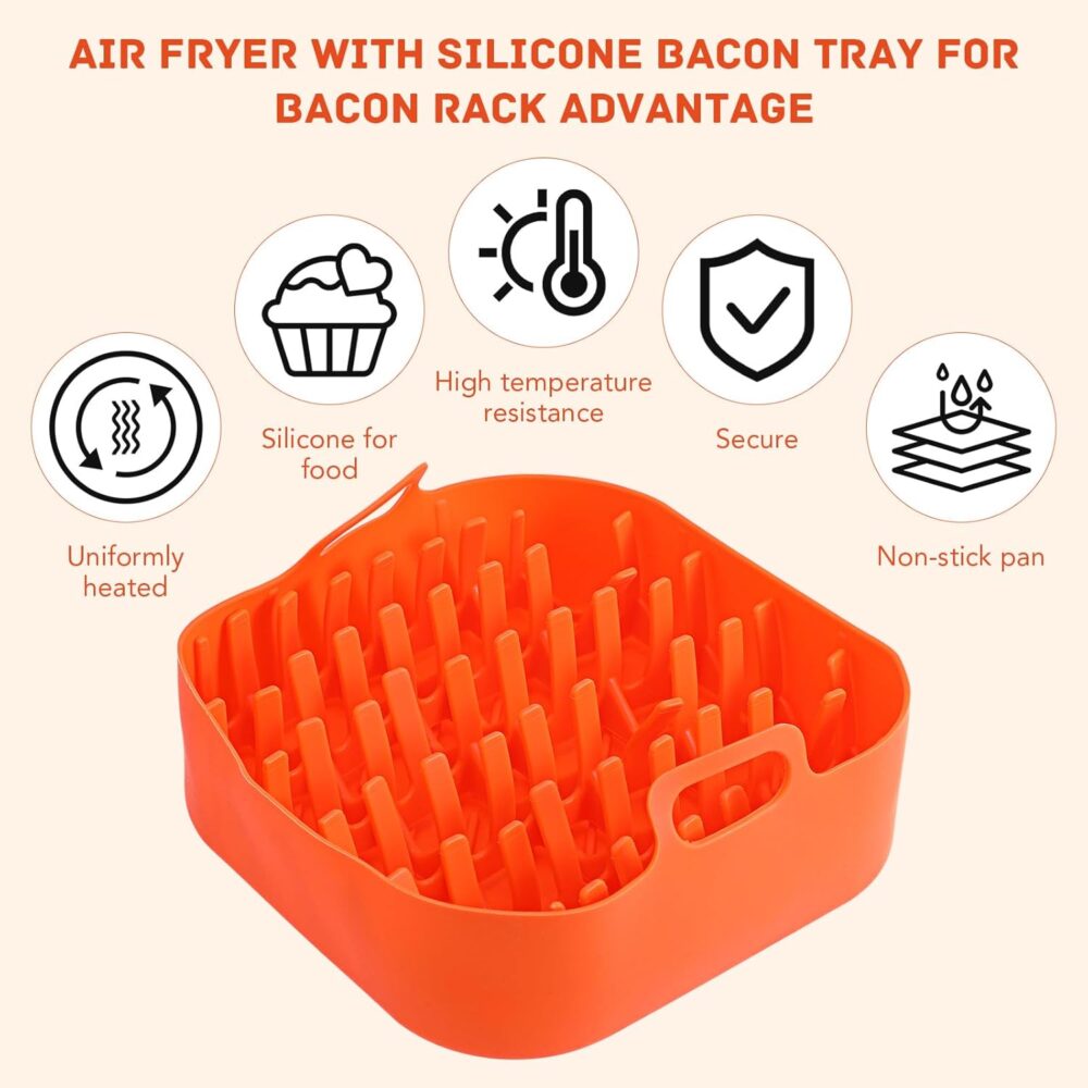 1 Conjunto Bacon Tray Silicone Reutilizável Micro-ondas Prat... | É bom mesmo? Descubra antes de comprar - Image 8