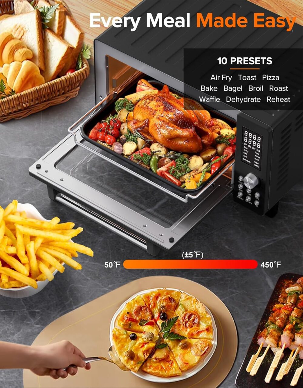 Nuwave Bravo Pro Smart Air Freyer Forno de torradeira Combo,... | É bom mesmo? Descubra antes de comprar - Image 3