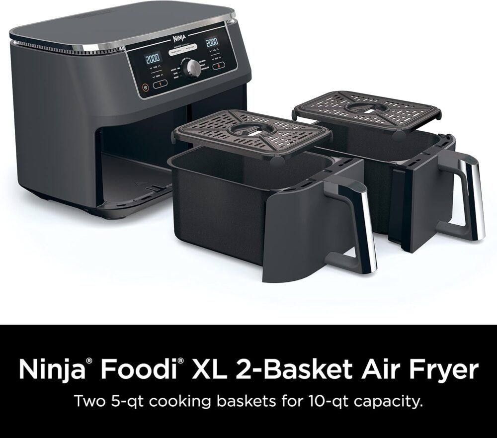 Ninja DZ401 Foodi Fritadeira a ar com 2 cestas independentes... | É bom mesmo? Descubra antes de comprar - Image 6