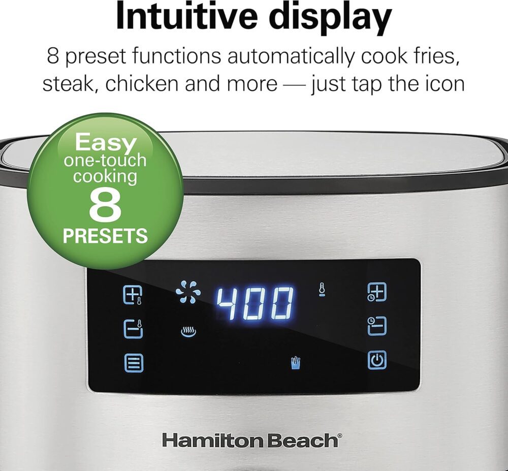 Hamilton Beach Forno de fritadeira digital de 5,3 litros com... | É bom mesmo? Descubra antes de comprar - Image 5