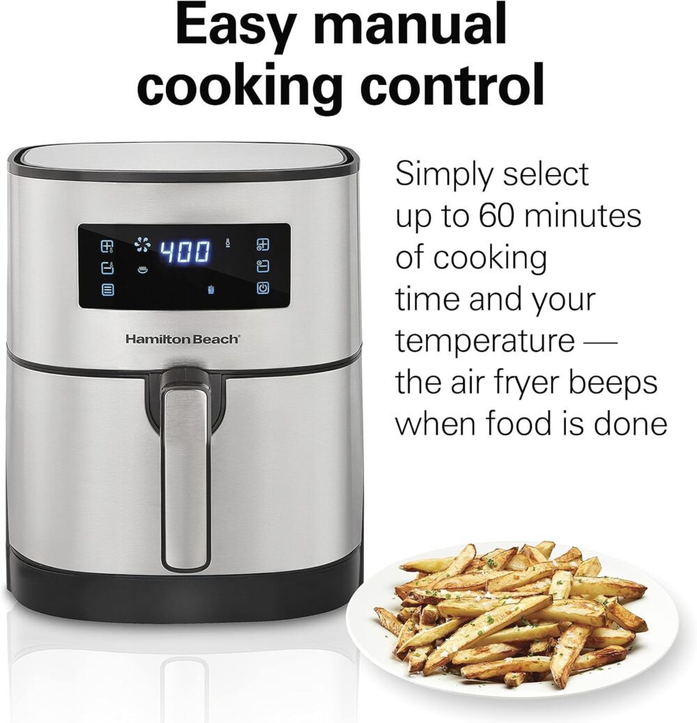 Hamilton Beach Forno de fritadeira digital de 5,3 litros com... | É bom mesmo? Descubra antes de comprar - Image 6