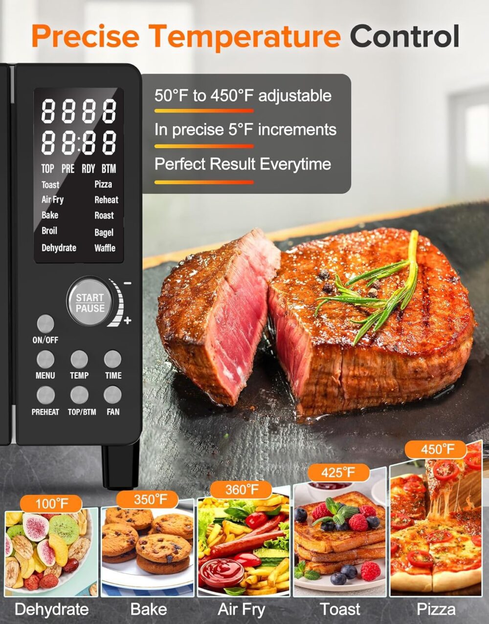 Nuwave Bravo Pro Smart Air Freyer Forno de torradeira Combo,... | É bom mesmo? Descubra antes de comprar - Image 4