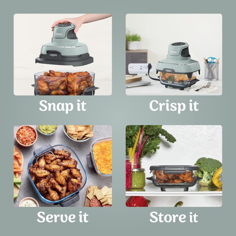 Ninja Crispi Fritadeira de ar, adequada para microondas, con... | É bom mesmo? Descubra antes de comprar - Image 6