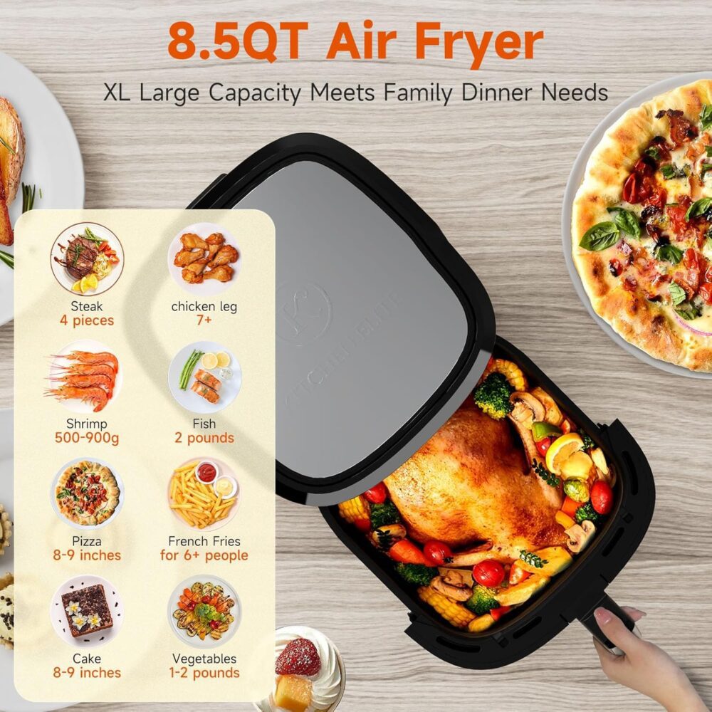 Kitchen Elite Air Fryer de aço inoxidável com grande capacid... | É bom mesmo? Descubra antes de comprar - Image 2
