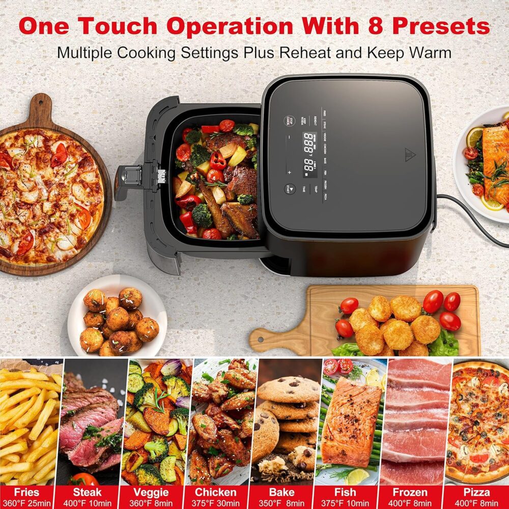 Galanz Fritadeira Elétrica Digital Sem Óleo com Painel de Co... | É bom mesmo? Descubra antes de comprar - Image 3