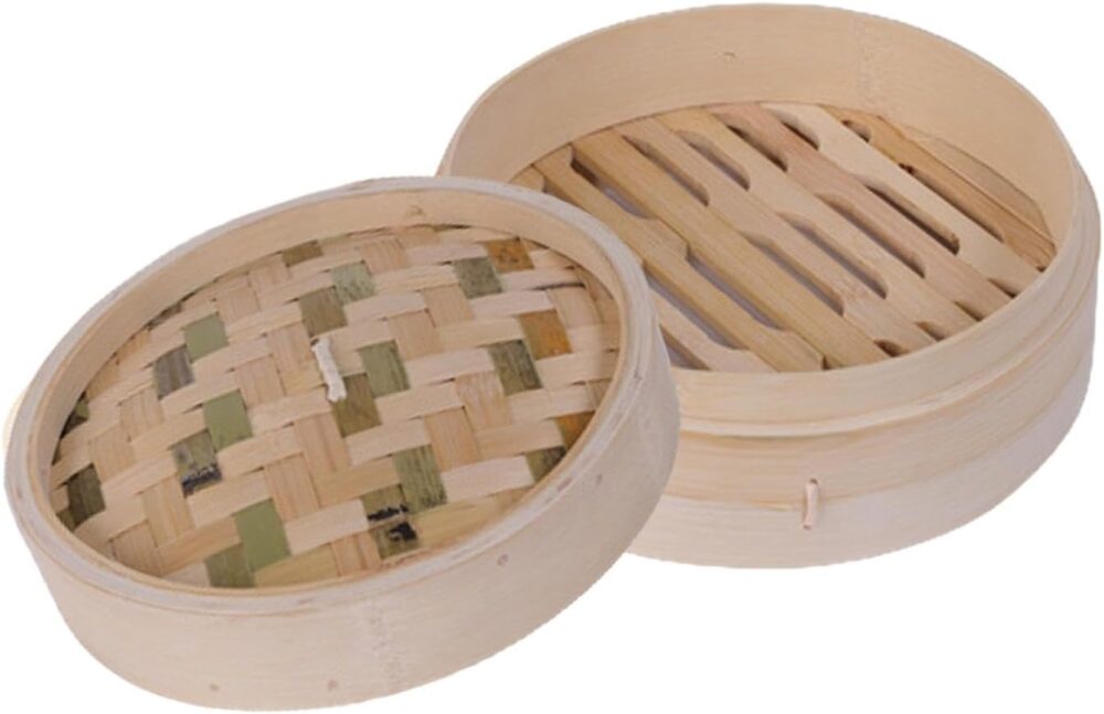 Generic Vaporizador de bolinho de bambu, panelas redondas, v...