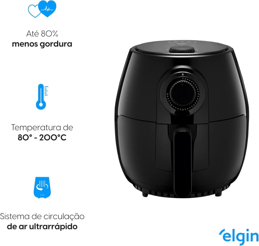 Fritadeira Elétrica Quick Fryer Elgin 4 Litros Preta com ces... | É bom mesmo? Descubra antes de comprar - Image 3