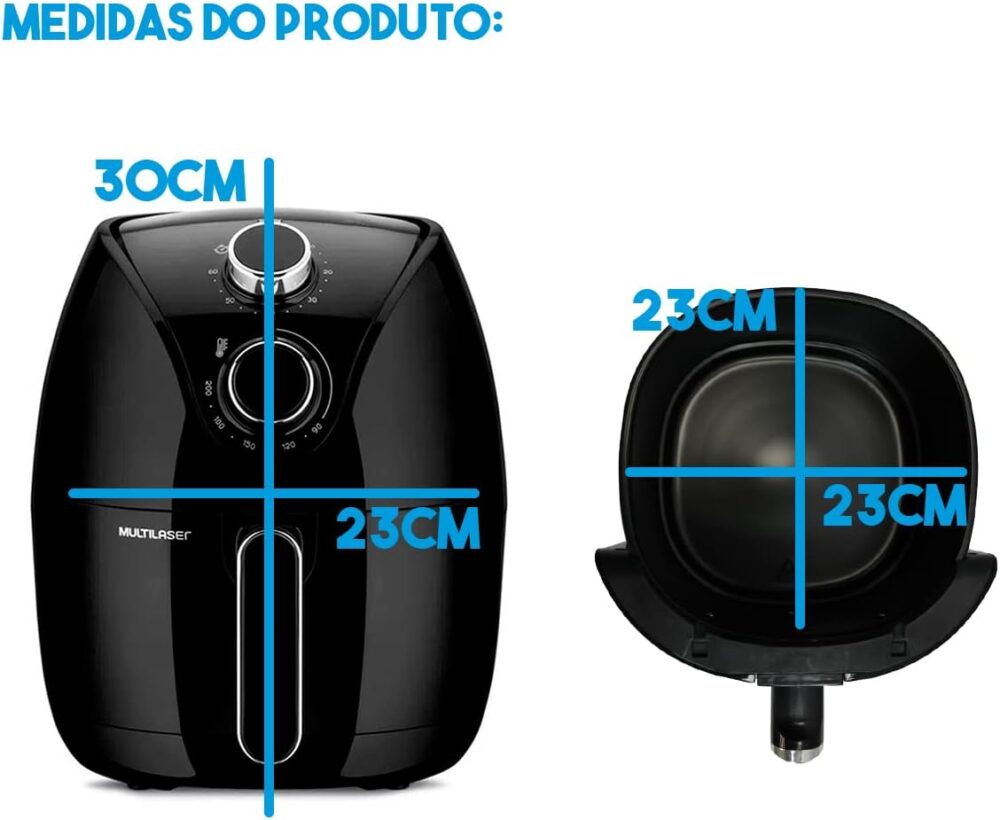 Fritadeira Elétrica Air Fryer 4L 1500W 220V Preto Multi – CE... | É bom mesmo? Descubra antes de comprar - Image 3