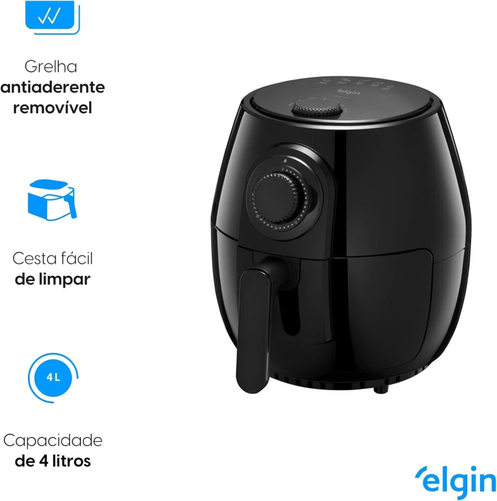 Fritadeira Elétrica Quick Fryer Elgin 4 Litros Preta com ces... | É bom mesmo? Descubra antes de comprar - Image 2